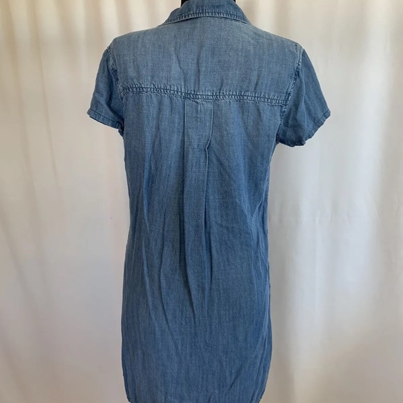 Anthropologie Cloth & Stone Chambray Dress - size Extra Small - Picture 4 of 5